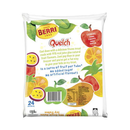 Berri Quelch Tropical Fruit Juice Icy Tubes 24 pack - 1.68L