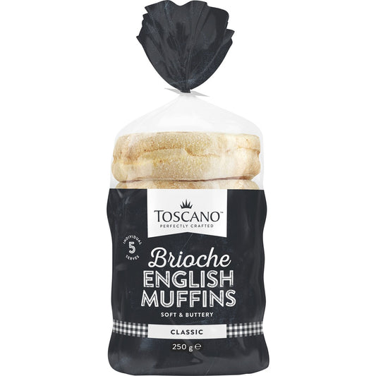 Toscano Brioche English Muffins Classic 5 Pack