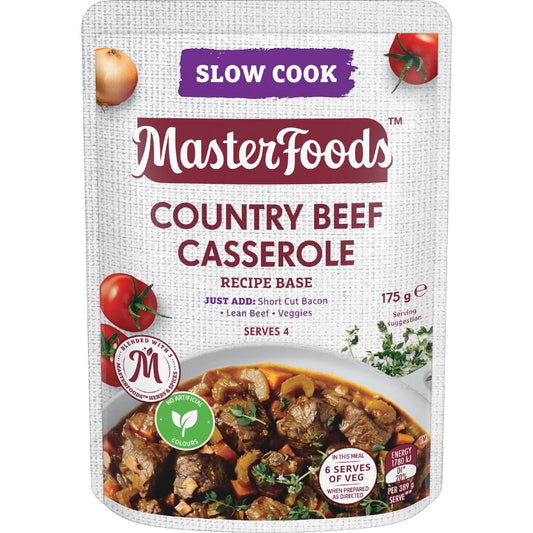 Masterfoods Country Beef Casserole Slow Cook Recipe Base 175g