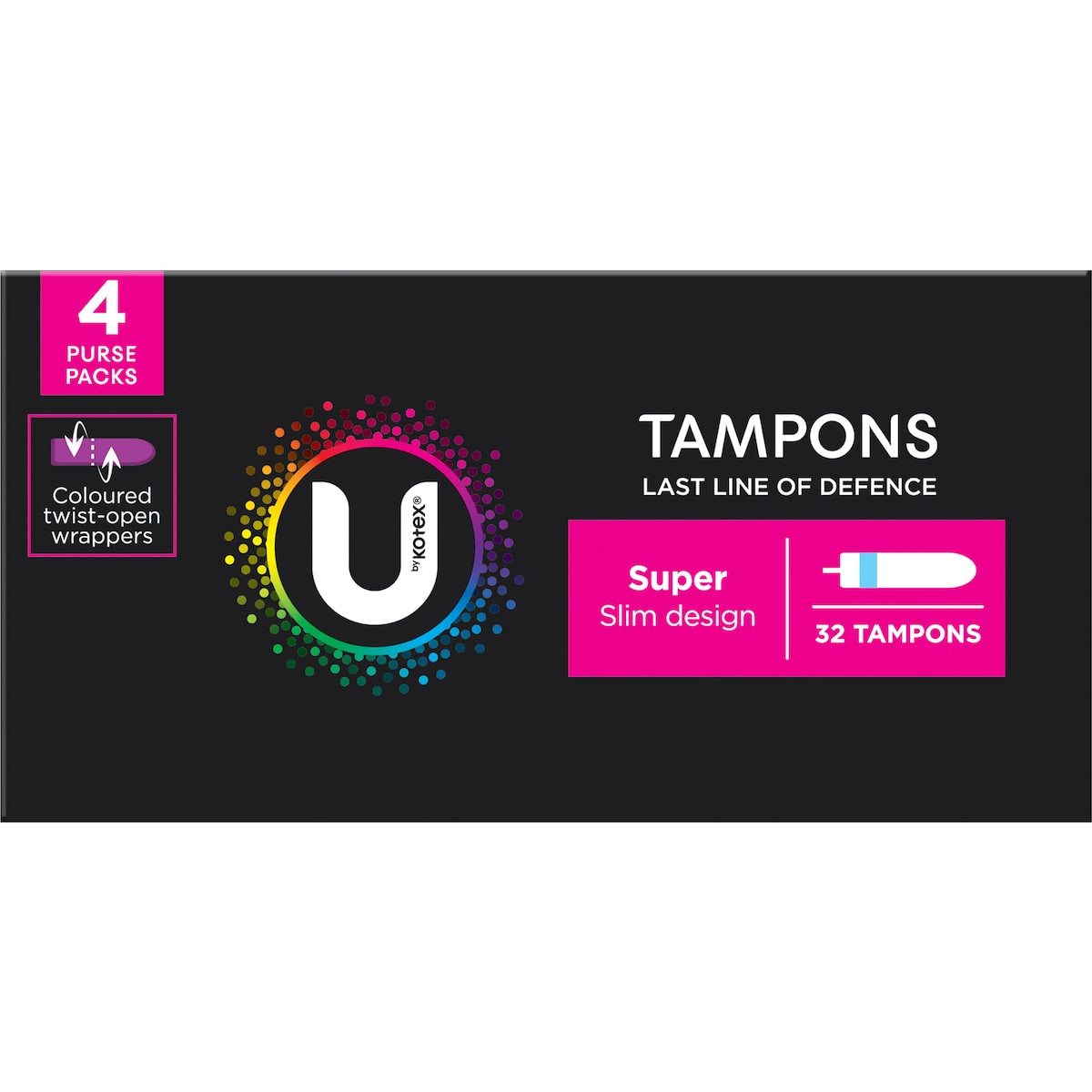 U By Kotex Tampons Super 32 Pack