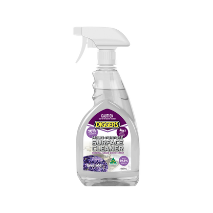 DIGGERS™ Multi-Purpose Surface Cleaner - 500ml - Denatured Alcohol - Lavender Scent