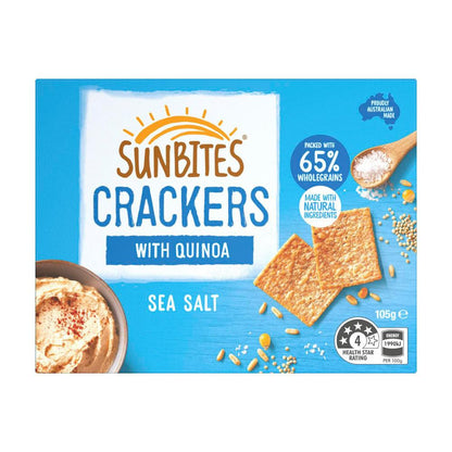 Sunbites Sea Salt Snack Crackers - 105g