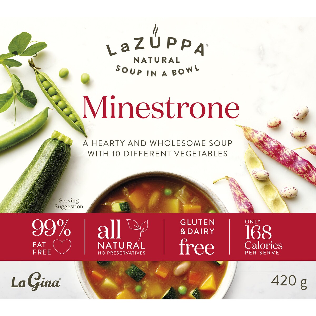 La Zuppa Microwave Soup Minestrone 420g