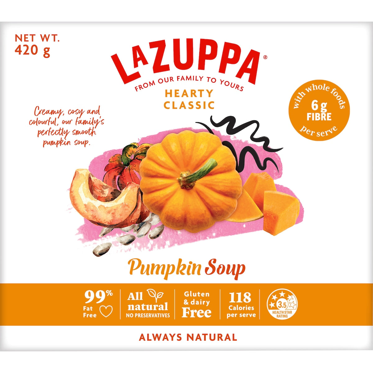 La Zuppa Microwave Soup Pumpkin 420g