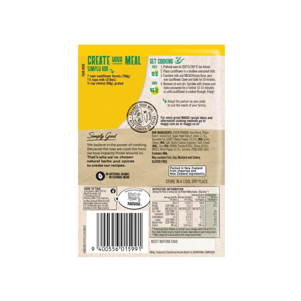 Maggi Side Dishes Cheesy Cauliflower Bake Gluten Free - 30g