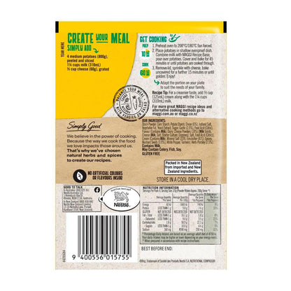 Maggi Gluten Free Side Dishes Three Cheese Potato Bake - 21g