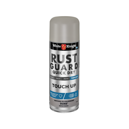 White Knight Rust Guard Dune Satin Touch Up Spray Paint - 300g