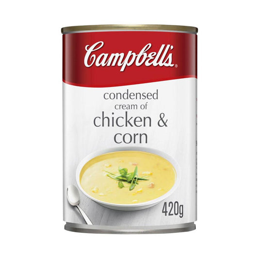 Campbell's Condensed Soup Can Cream Of Chicken & Corn - 420g