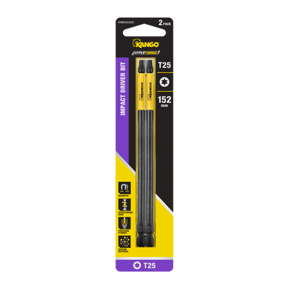 Kango HYPERTORQUE Impact Driver Bit - 152mm TX25 - 2 Pack