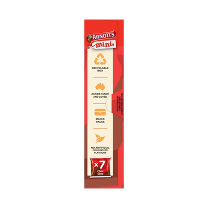 Arnott's Mini Choc Chip Cookies 7 Pack - 175g