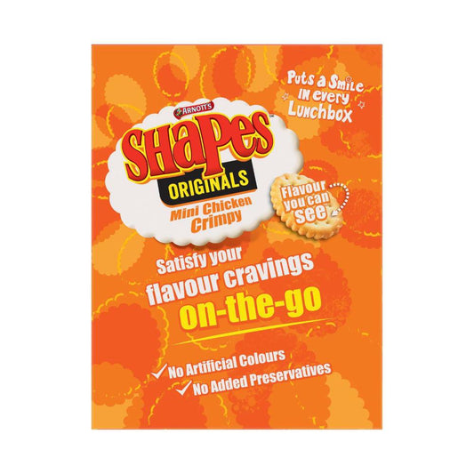 Arnott's Shapes Chicken Crimpy Multipack 8 Pack - 200g