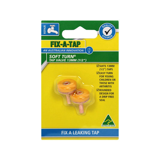 Fix a Tap Soft Turn Tap Valve 13mm 2 Pack Copper Lead-Free