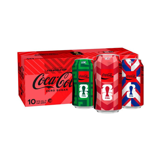 Coca-Cola Zero Sugar Soft Drink Multipack Cans 10x375ml