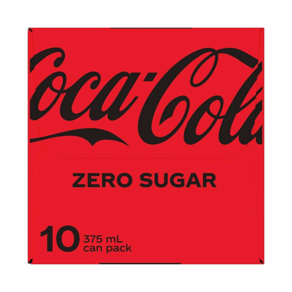 Coca-Cola Zero Sugar Soft Drink Multipack Cans 10x375ml