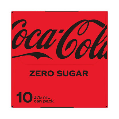 Coca-Cola Zero Sugar Soft Drink Multipack Cans 10x375ml