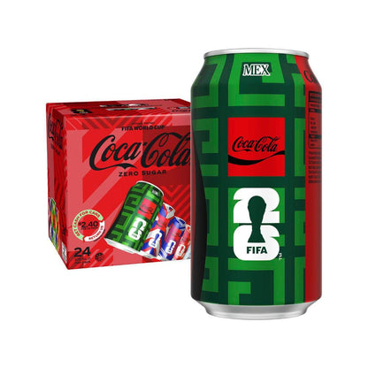 Coca-Cola Zero Sugar Soft Drink Multipack Cans 24x375ml