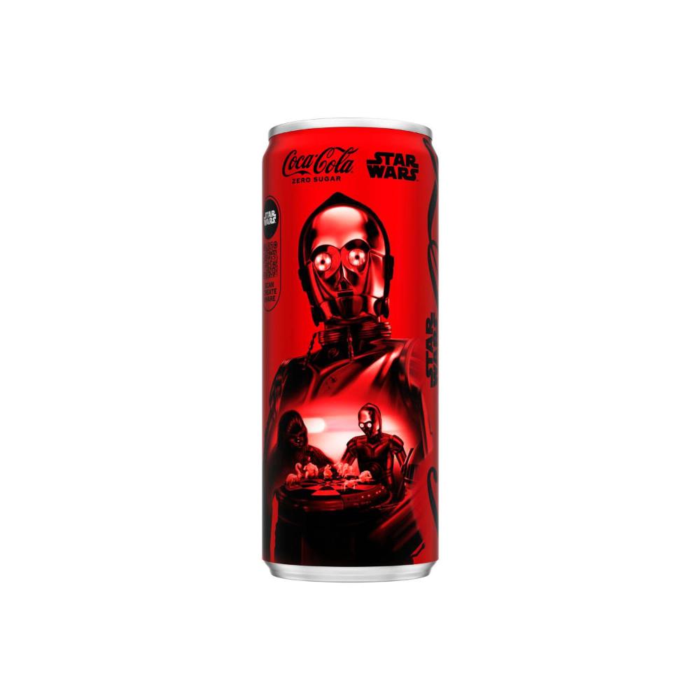 Coca-Cola Zero Sugar Soft Drink Can - 250mL