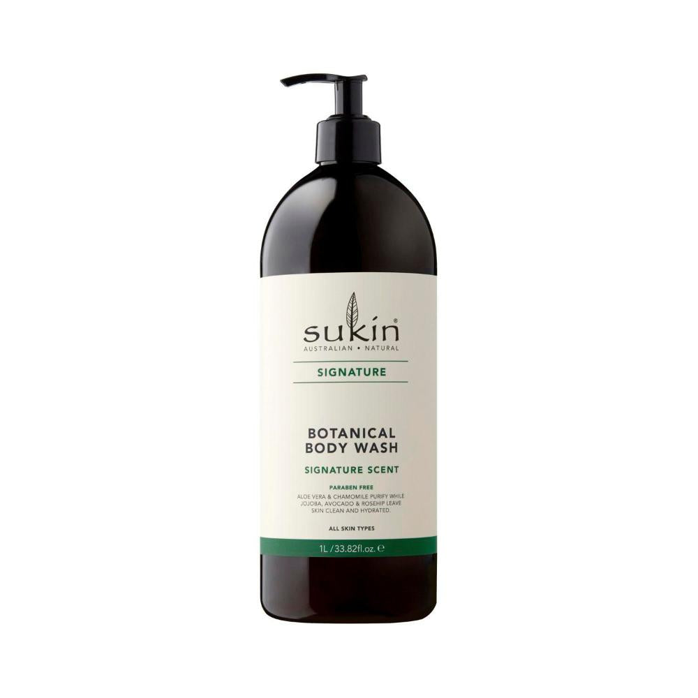 Sukin Signature Botanical Body Wash Pump - 1L