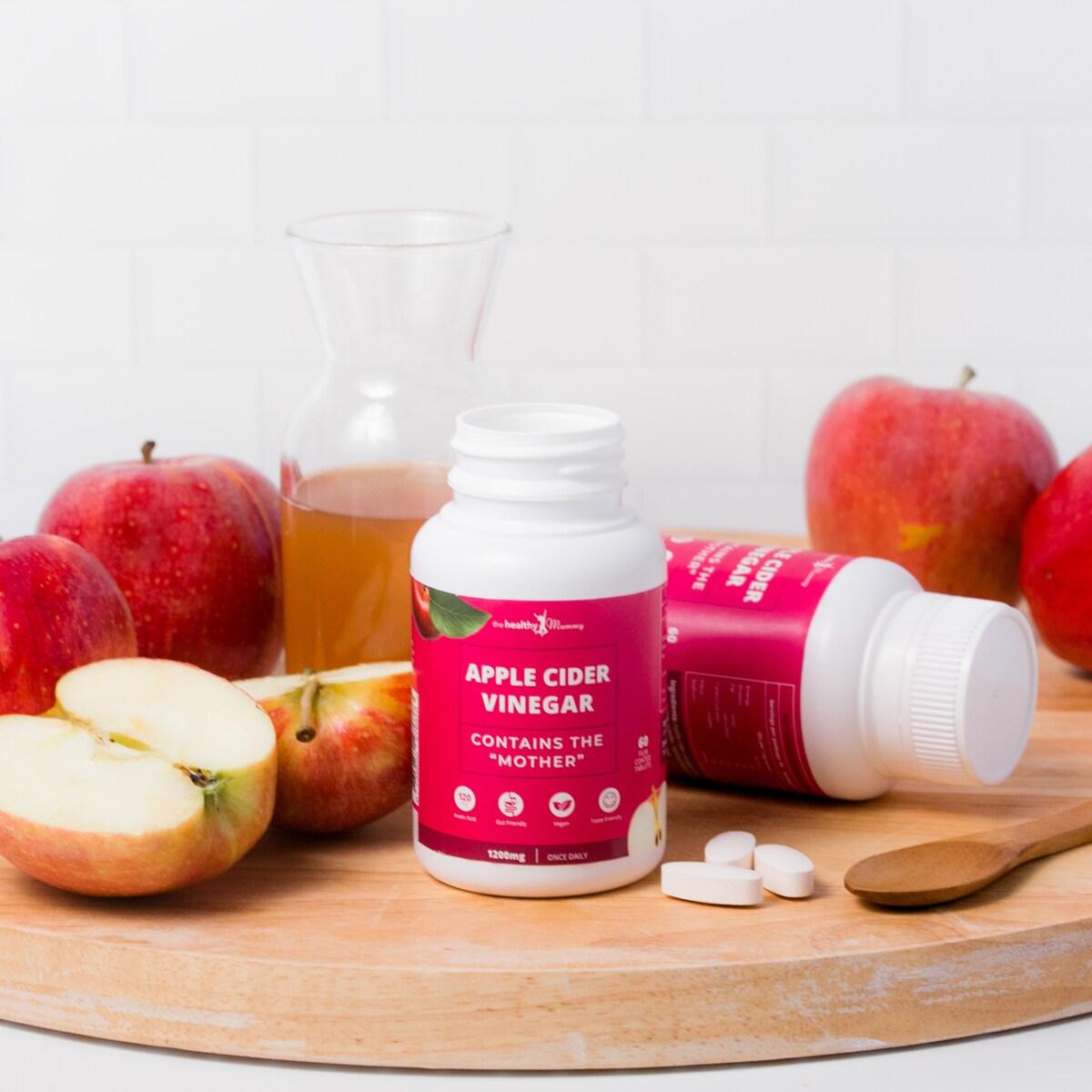 The Healthy Mummy Apple Cider Vinegar Film Coated Tablets 60 Pack