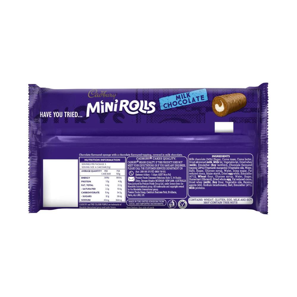 Cadbury Milk Chocolate Cake Bars - 105g