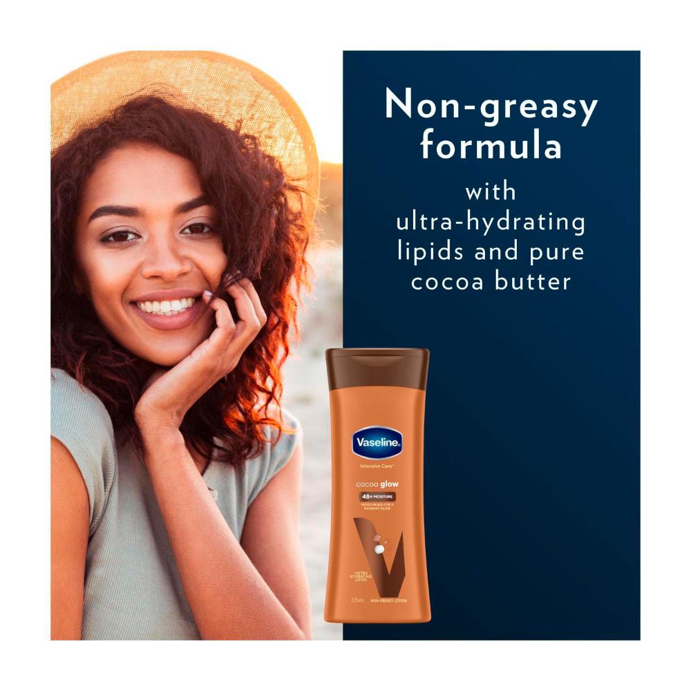 Vaseline Moisturising Body Lotion Intensive Care Cocoa Glow - 225mL