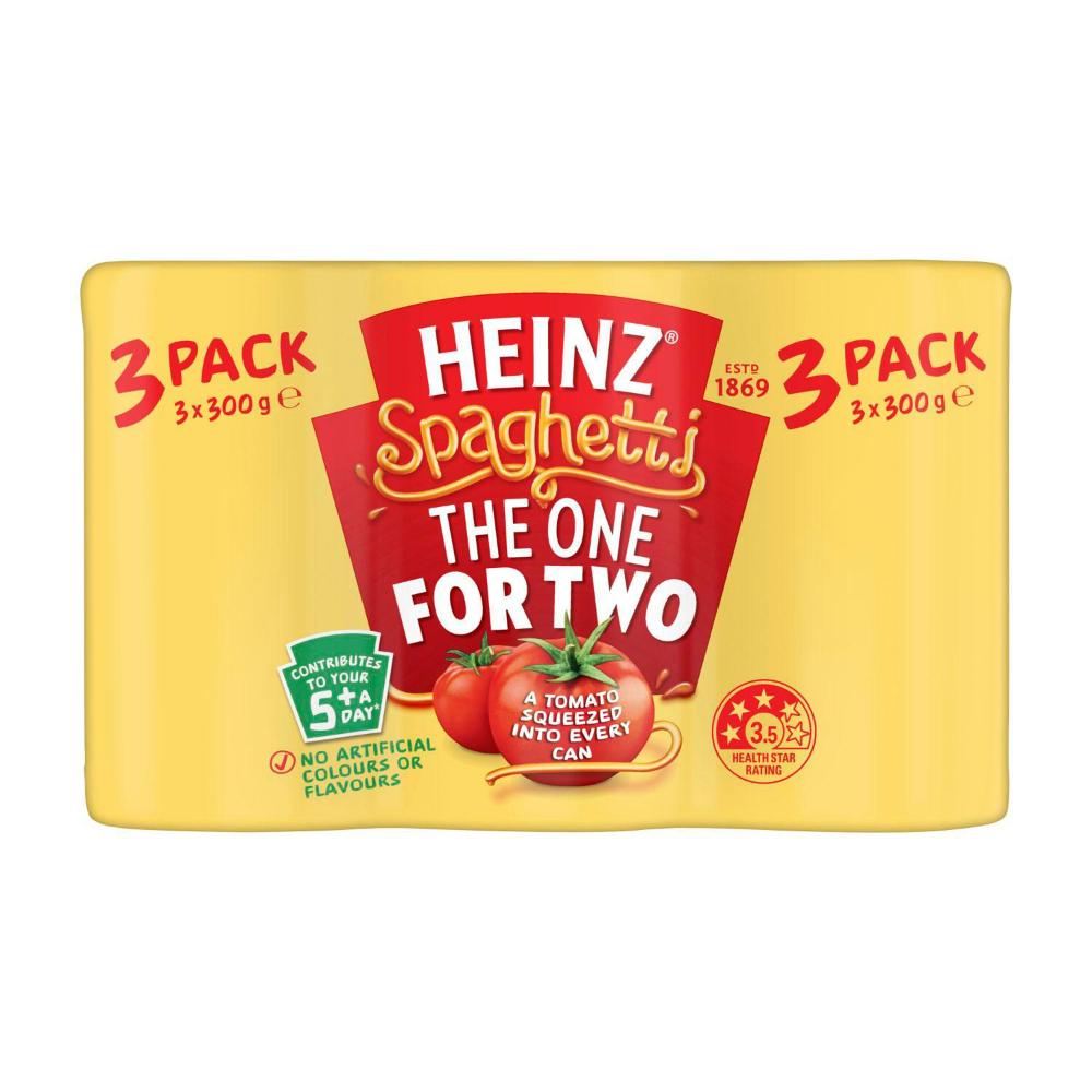 Heinz Spaghetti Tomato & Cheese Pasta 3 Pack - 900g