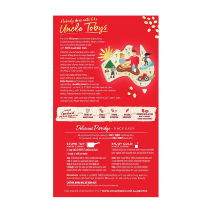Une Tobys Traditional Rolled Oats - 500g