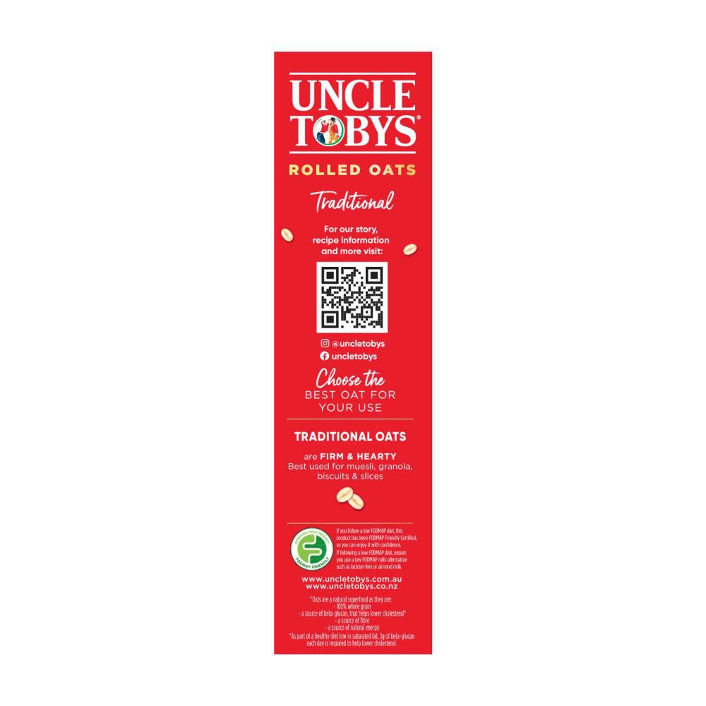 Une Tobys Traditional Rolled Oats - 500g