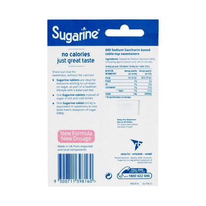 Sugarine Sweetener Tablets - 600 pack