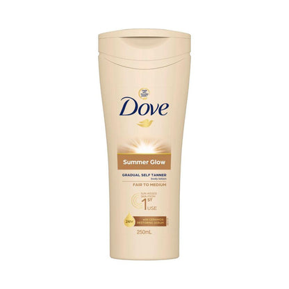 Dove Summer Glow Gradual Self Tanner Body Lotion Fair To Medium - 250mL