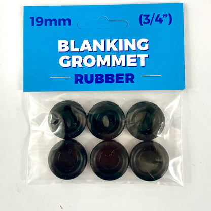 Premier Blue Blanking Grommet - 19mm - Black