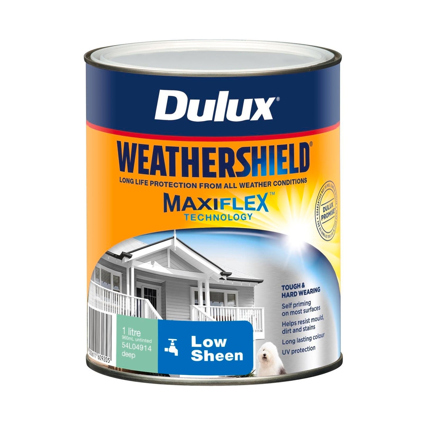 Dulux Weathershield Exterior Paint - 1L - Deep Low Sheen