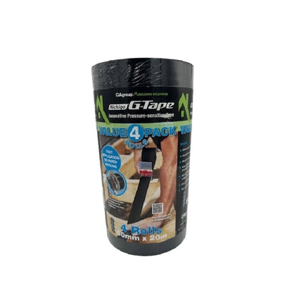 G Tape Bearer Protector - 50mm x 20m - Black - 4 Pack