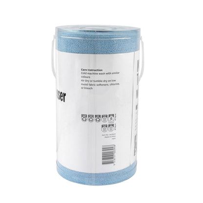 All Set Microfiber Towel Roll with Dispenser - 30 x 30cm - Blue - 75 Pack