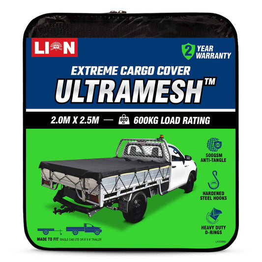 Lion Ultramesh Cargo Net - 2.0 x 2.5m - 600kg Capacity