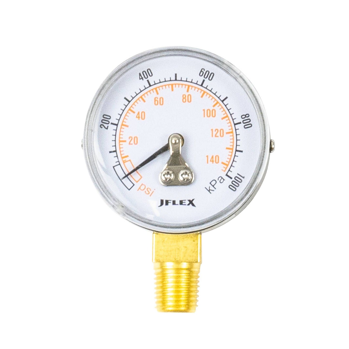 Jflex Dial Pressure Gauge - 50mm - psi/kPa