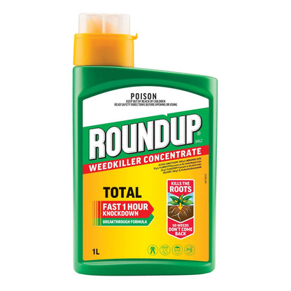 Roundup Total Weedkiller Concentrate - 1L