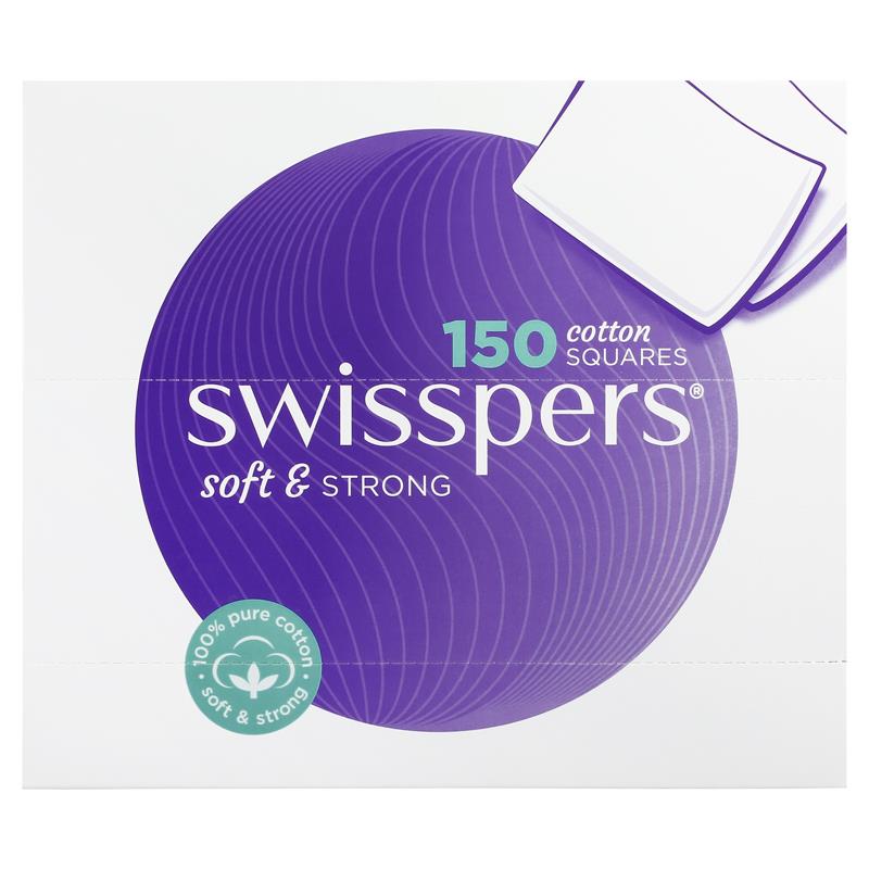Swisspers Cotton Square Pads 150