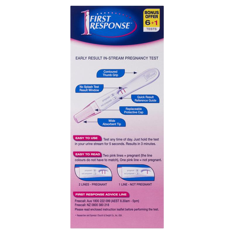 First Response Instream 7 Pregnancy Tests - Early Detection