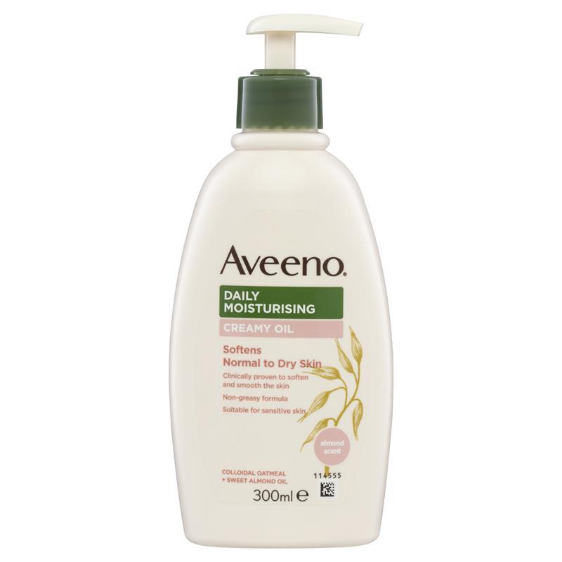 Aveeno Daily Moisturising Creamy Oil Almond Scent Body Lotion 300ml