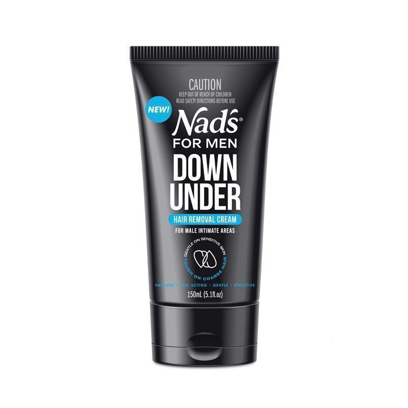 Nad's for Men Down Under Hair Removal Cream 150ml - Painless Hair Removal for Sensitive Areas