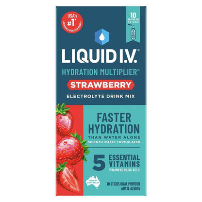 Liquid IV Hydration Strawberry 10 Sachets