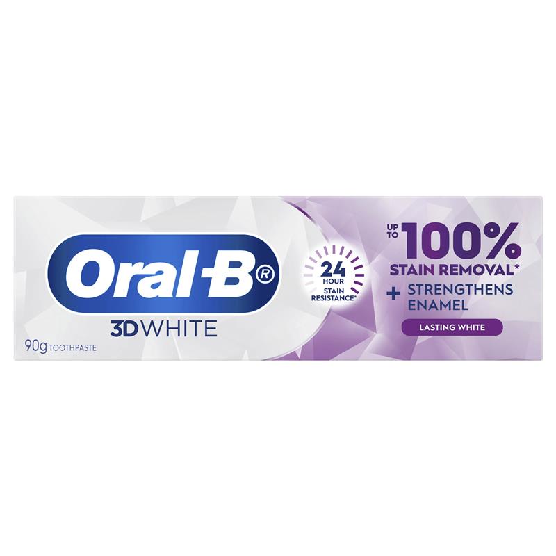 Oral-B 3D White Lasting Enamel Strong Whitening Toothpaste - 90g