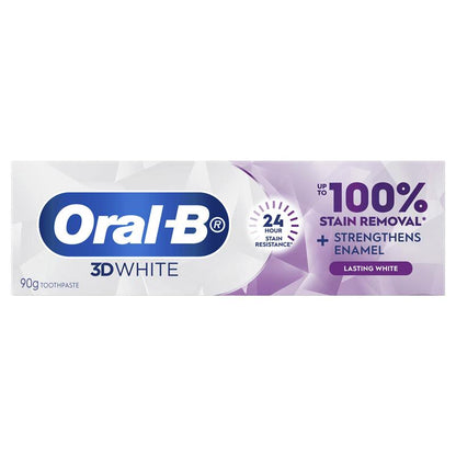Oral-B 3D White Lasting Enamel Strong Whitening Toothpaste - 90g