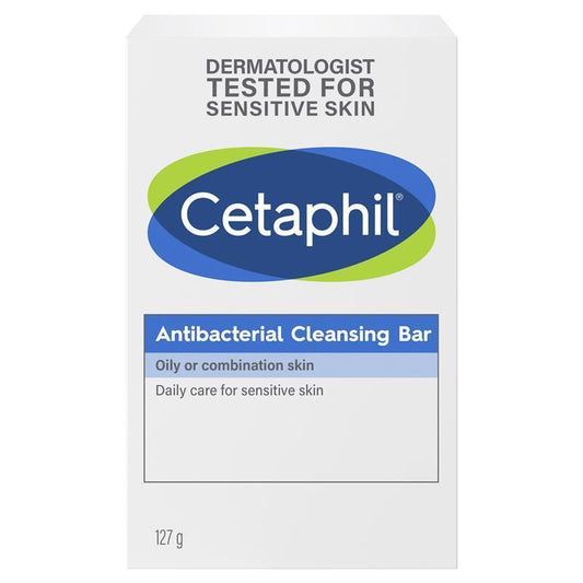 Cetaphil Antibacterial Cleansing Bar 127g for Oily & Combination Skin