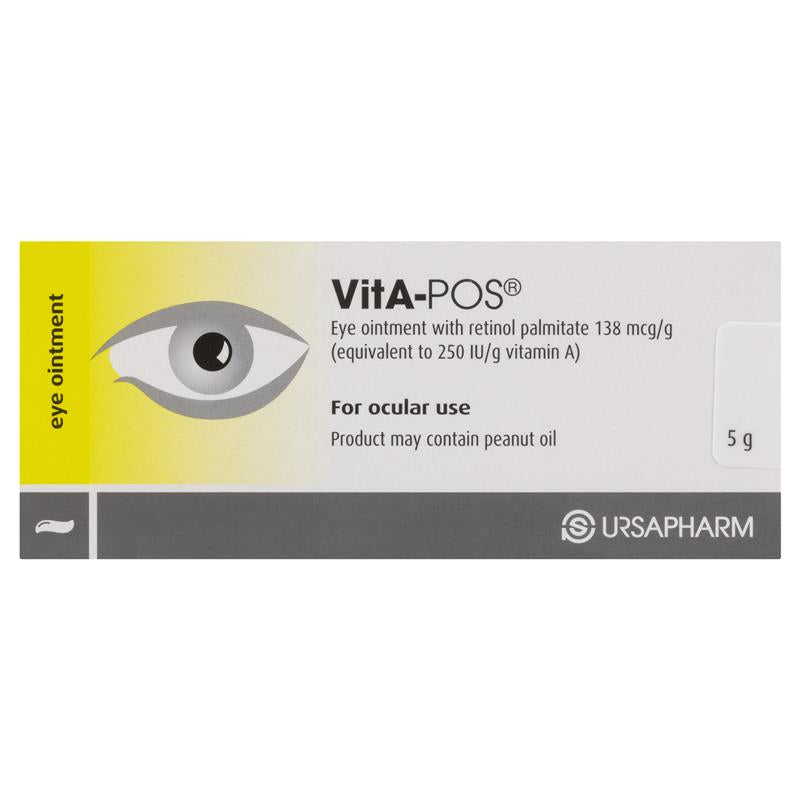 VitA-POS Eye Ointment 5g - Nighttime Relief for Dry Eyes
