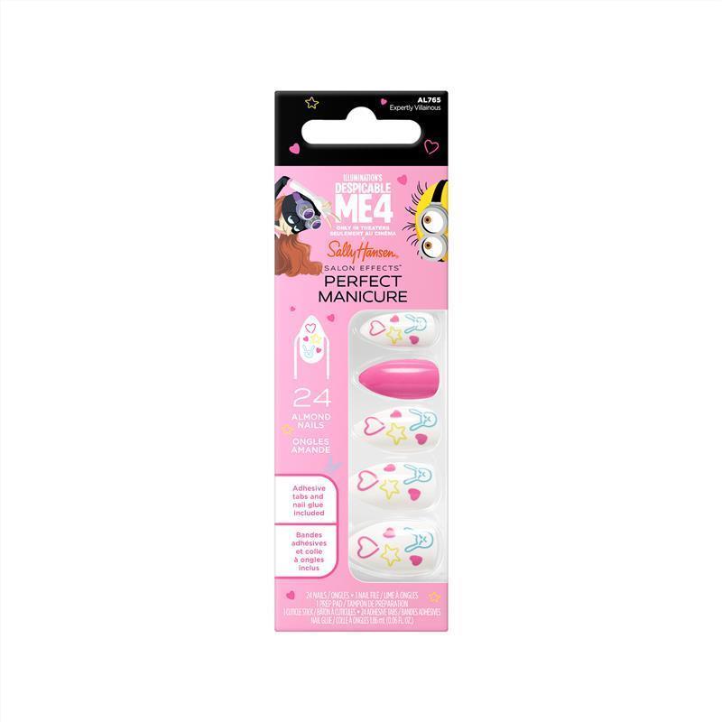 Sally Hansen Salon Effects Perfect Manicure 24 Press On Nails Expertly Villainous Limited Edition