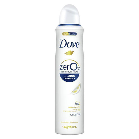 Dove Zero Aluminium Original Deodorant 250ml - Classic Freshness