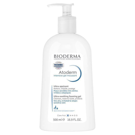 Bioderma Atoderm Hydrating Foaming Cleanser 500ml – Soap & Fragrance-Free