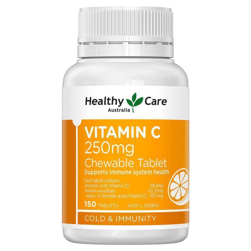 Healthy Care Vitamin C 250mg 150 Chewable Tablets